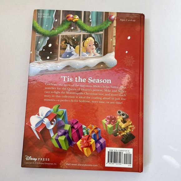 Disney Christmas 5 Minute Stories Hardback Book with Illustrations - Picture 2 of 6
